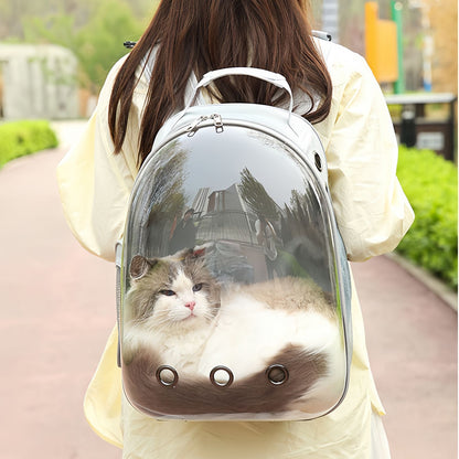 Bubble Cat Backpack with Window, Space Capsule Pet Carrier Backpack for Cats