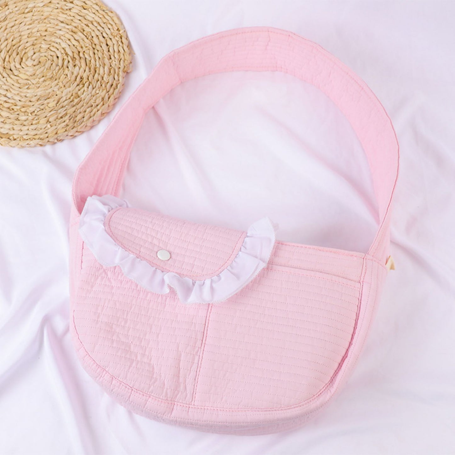 Pet Sling Carrier for Cats & Small Dogs, Hands-Free Cat Carrier Shoulder Bag for Travel & Outdoor