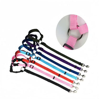 Dog Car Seat Belt Adjustable Headrest Safety Leash for Dogs, Nylon Pet Car Restraint with Swivel Clip