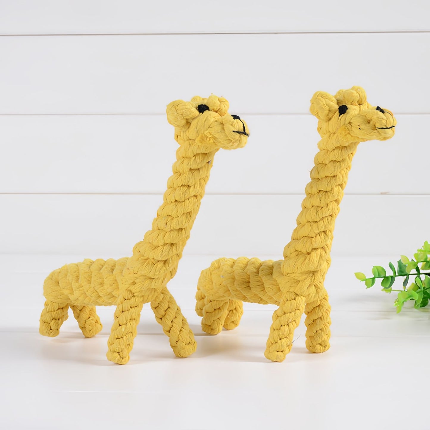 Cotton Rope Dog Toy Animal Shape, Durable Dog Chew & Teething Toy, Interactive Tug Dog Toy