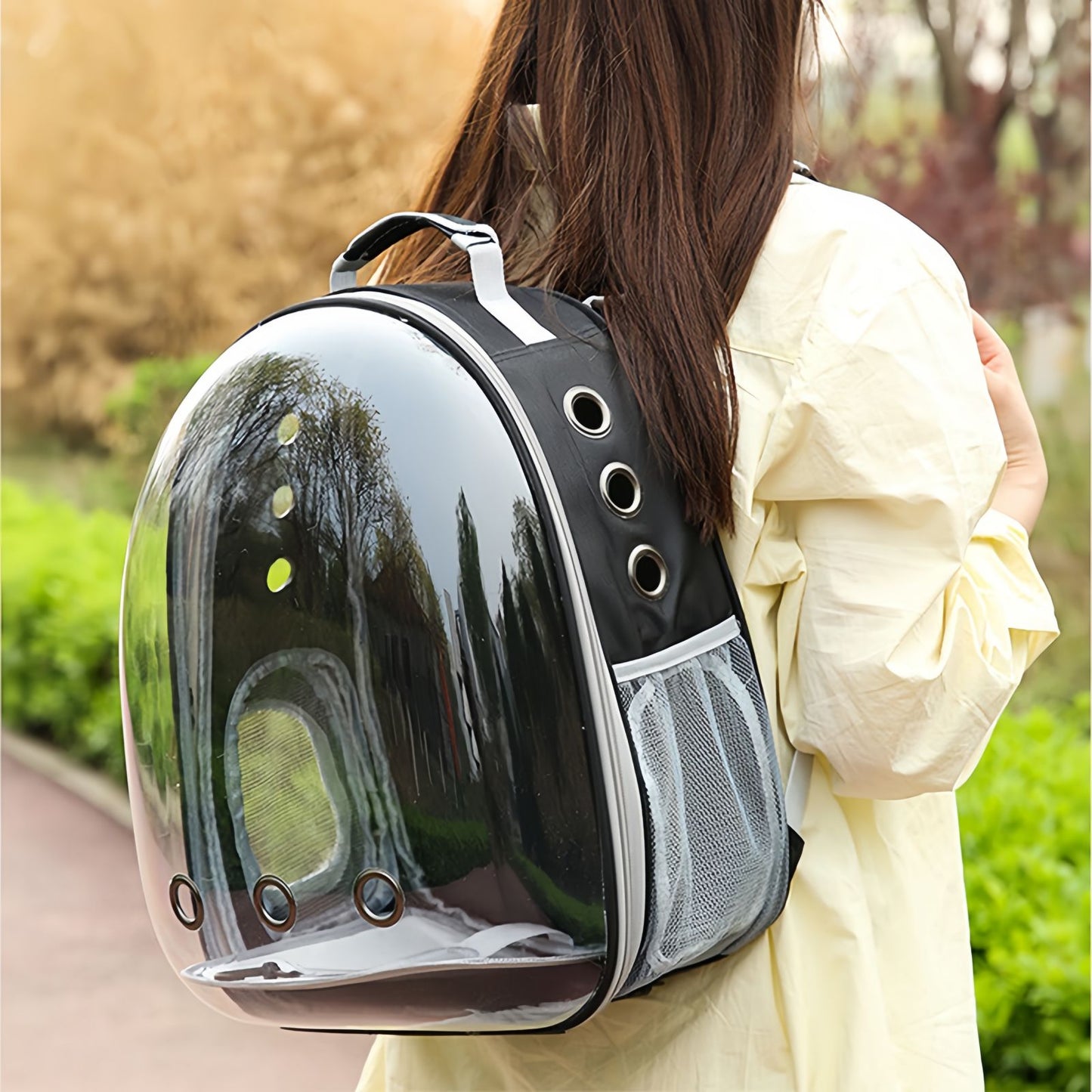 Bubble Cat Backpack with Window, Space Capsule Pet Carrier Backpack for Cats