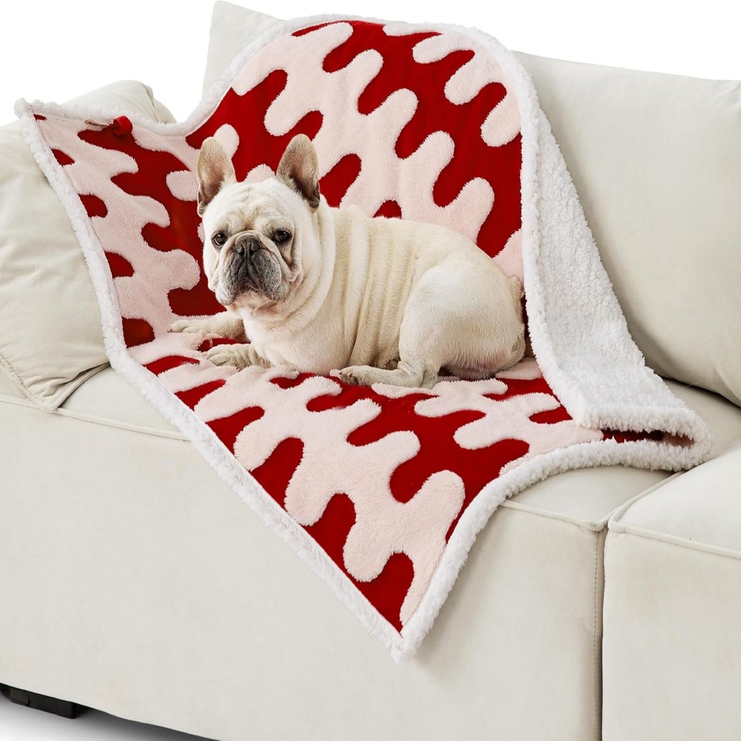 Waterproof Dog Blanket for Couch, Soft Pet Blanket Furniture Protector for Sofa, Bed & Crate