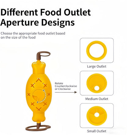 Rotating Fish Cat Treat Dispenser Toy, Interactive Slow Feeder Puzzle Cat Toy for Indoor Cats