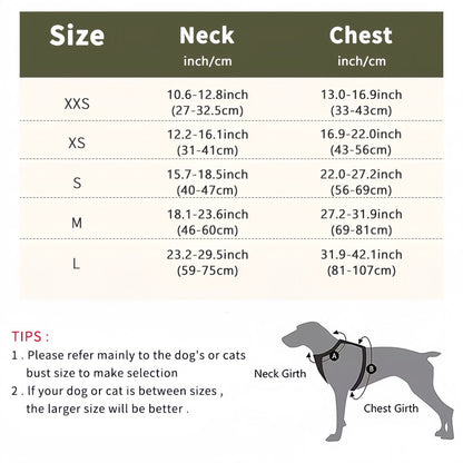 Dog Walking Harness with Handle, No Pull Reflective Dog Harness with Front & Back Clips